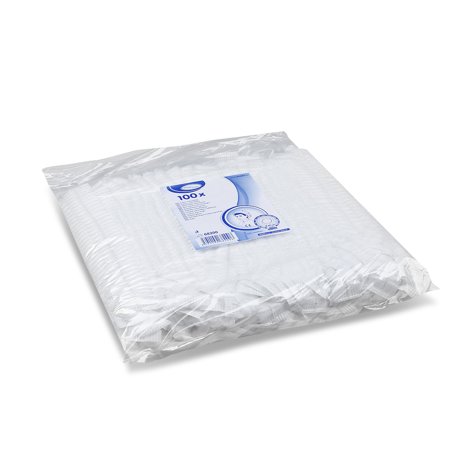 Vlieshaube (PP) extra-leicht weiß - 100 Stück