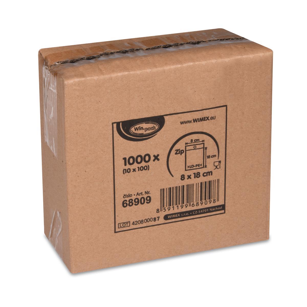 Schnellverschlussbeutel (LDPE) 8 x 18 cm - 1000 Stück