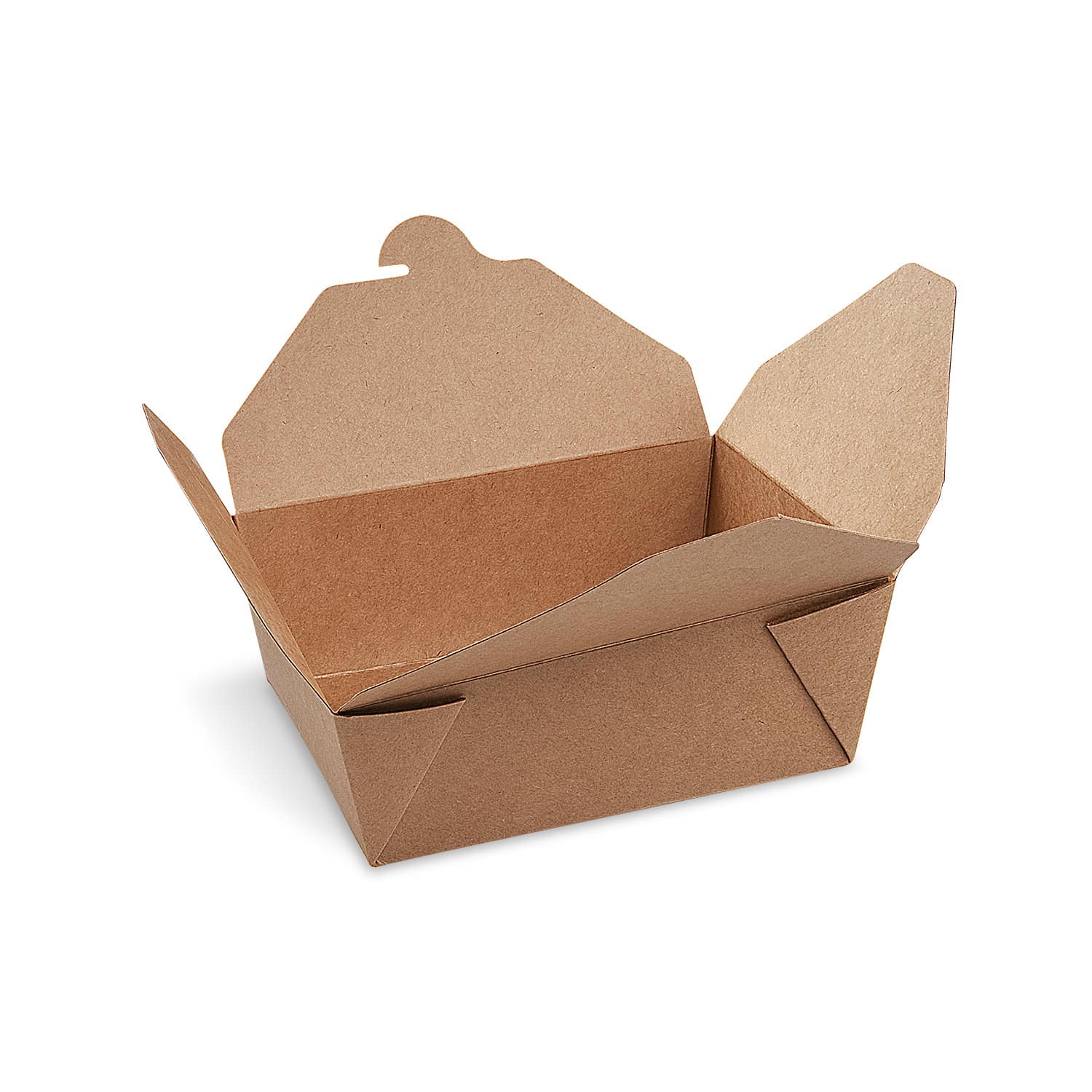 Food box (PAP-FSC Mix,PET) fettdicht kraft M 151 x 120 x 65 mm 1300ml - 50 Stück