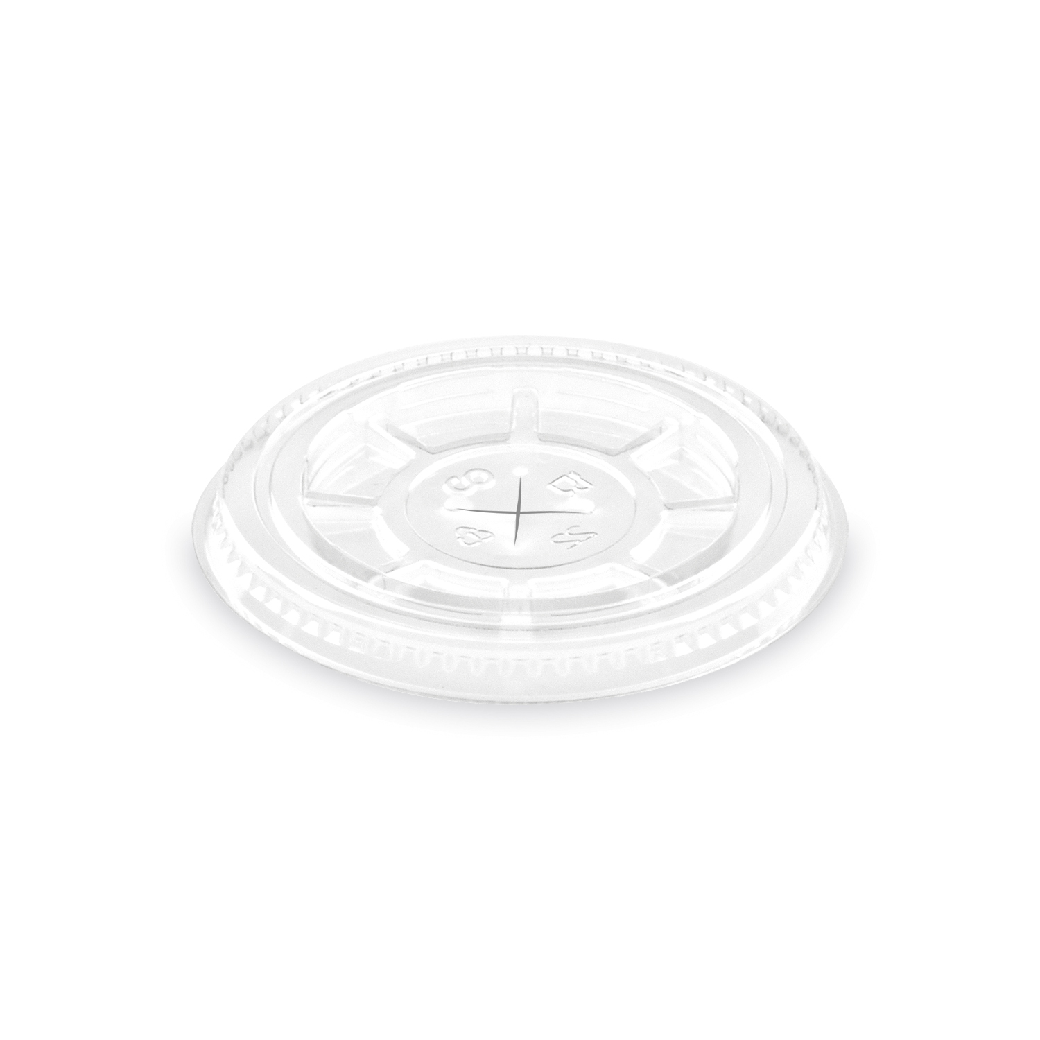 Deckel (PET) mit Kreuzschlitz 78mm - 50 Stück