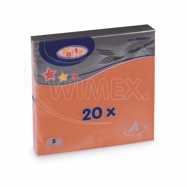 Serviette (PAP FSC Mix) 3-lagig orange 33 x 33 cm - 20 Stück