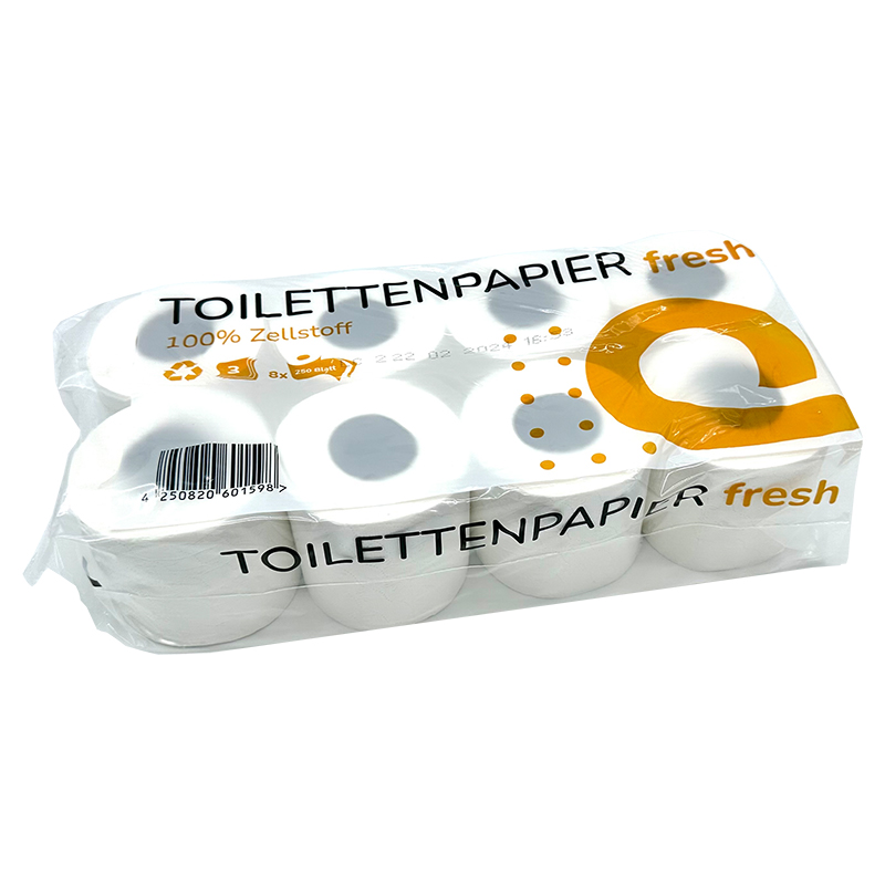 1440 Rollen Toilettenpapier Fresh 3-lagig 250 Blatt Zellstoff Palettenaktion