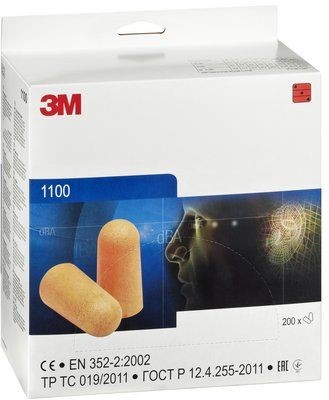 3M Einweg-Gehörschutzstöpsel 1100 - 200 Paar orange