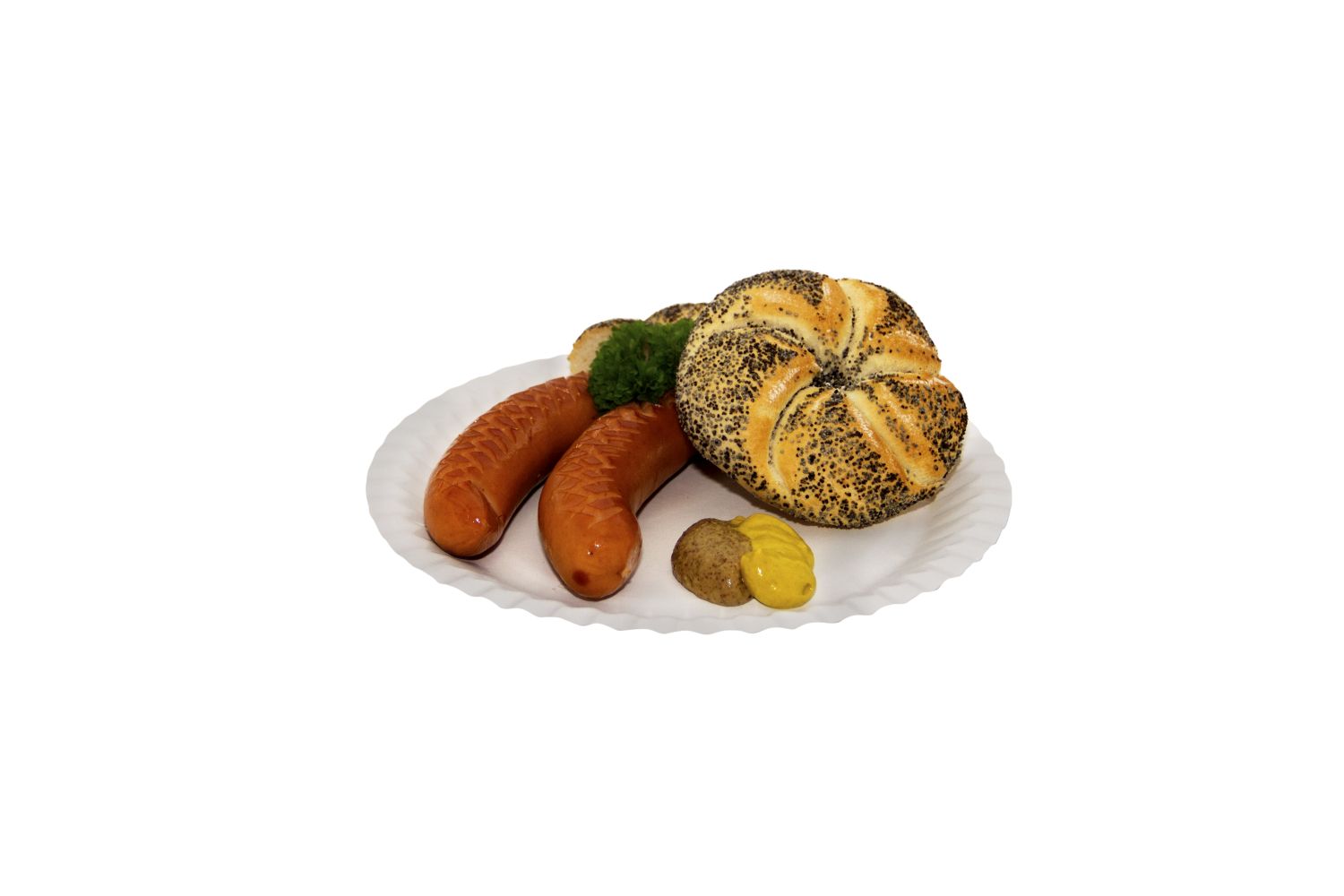 Pappteller weiß 23cm RECY - 100 Stück