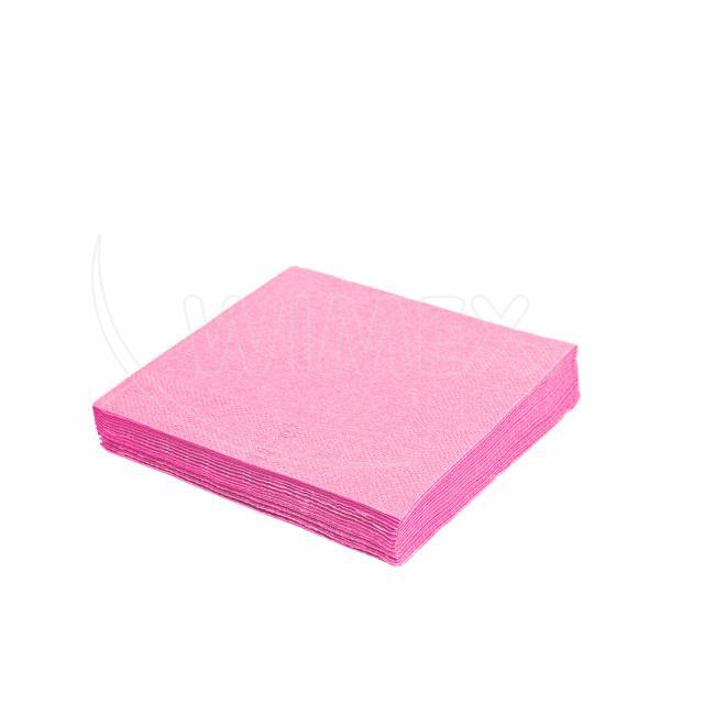 Serviette Papier rosa 33 x 33 cm, 3-lagig, Packung mit 250 Stück