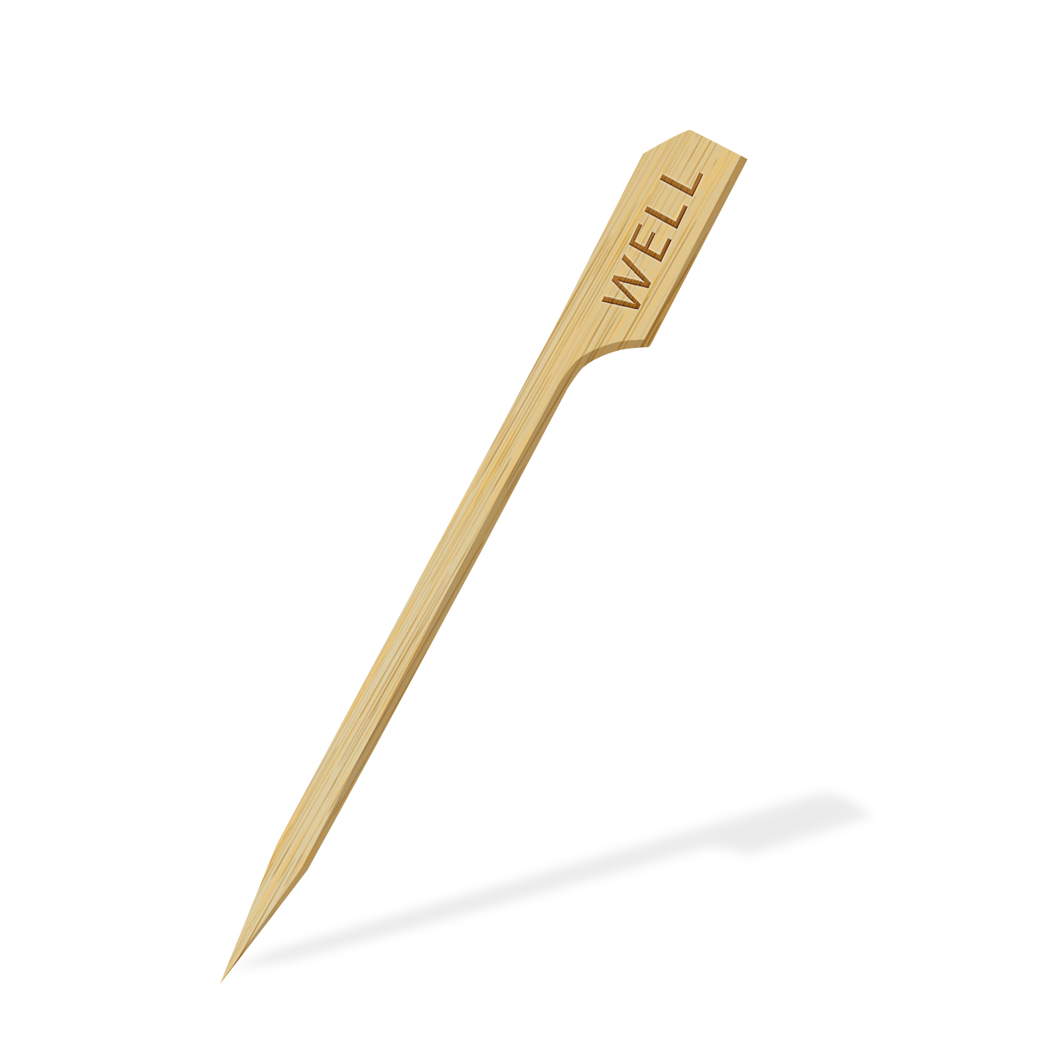 Steak-Marker aus Bambus (FSC 100%) -WELL- 9cm - 250 Stück