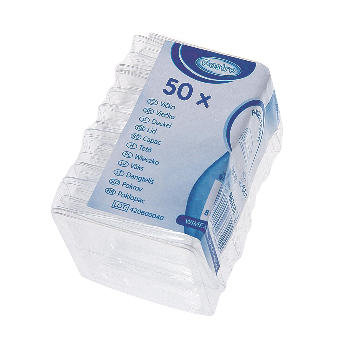 Deckel (PET) für Fingerfood-Becher 66311 - 50 Stück