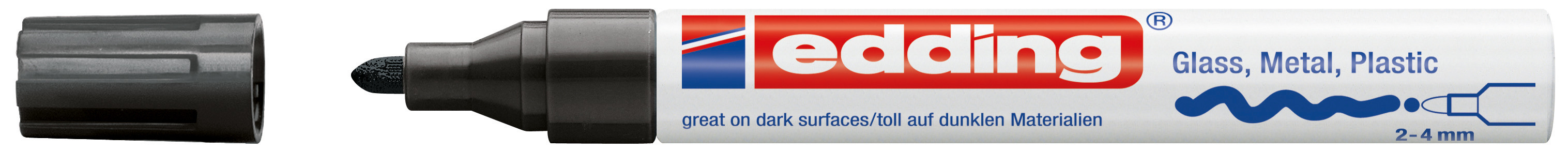 Paintmarker 750 2-4mm CRE schwarz EDDING 750-1