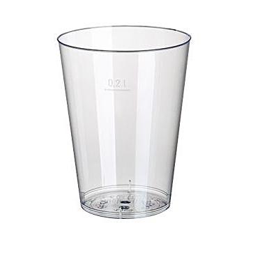 1000x Trinkglas (PS) Ø75mm 0,2L  - 20x50 Stück