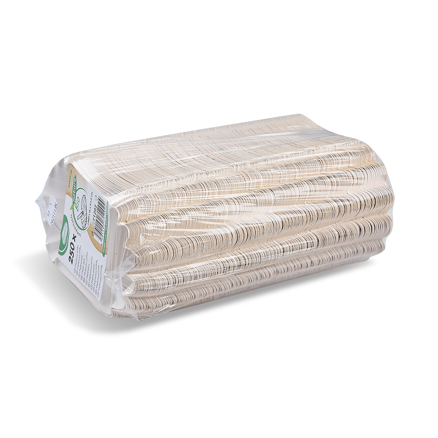 Pappschale PAP FSC Mix fettdicht oval weiss für Buffet, Service und Take-away, 250 Stück Packung