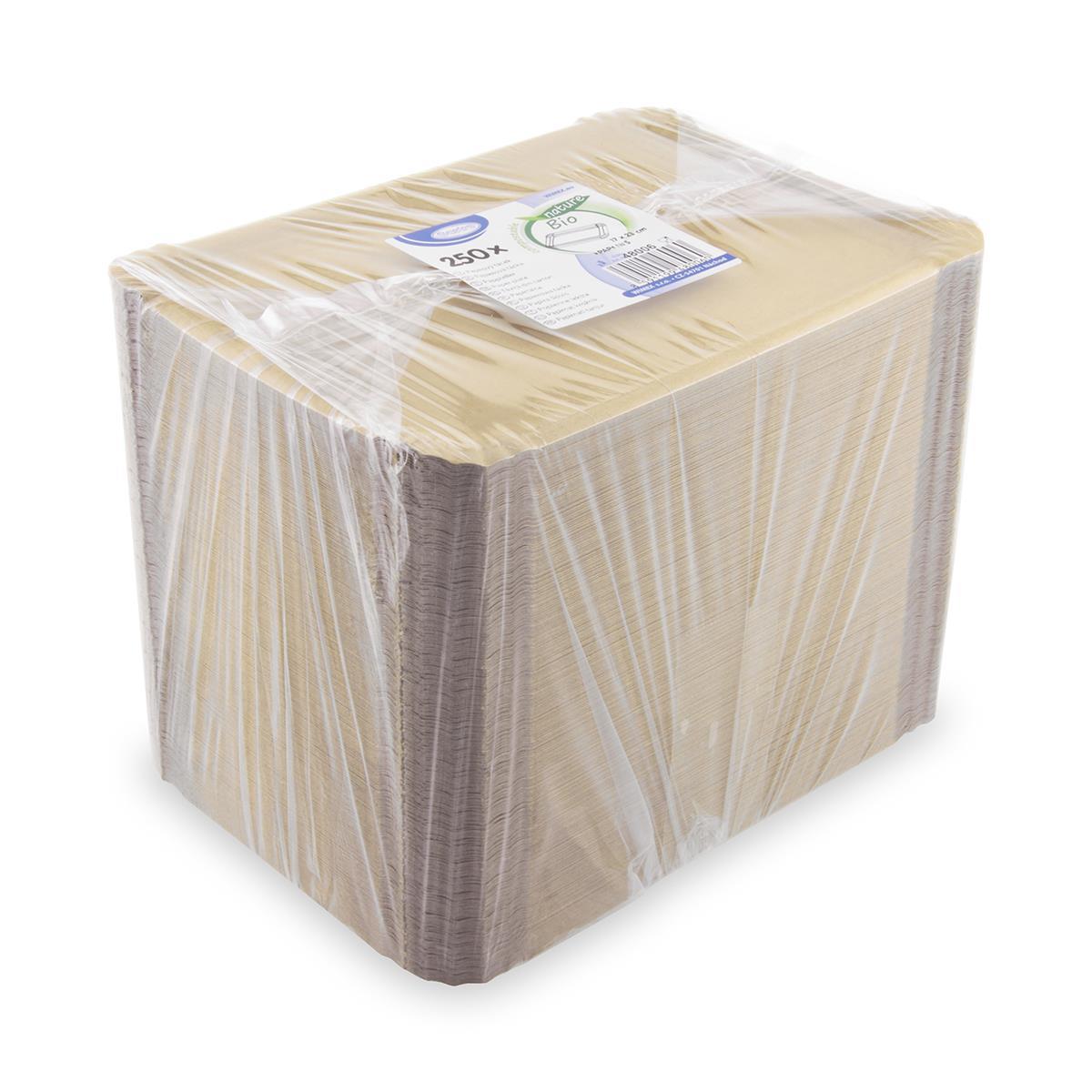 Pappteller (FSC Mix) fettdicht kraft 17 x 23 cm - 250 Stück