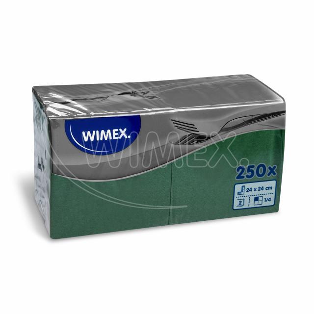 Serviette 2-lagig dunkelgrün 24 x 24 cm - 250 Stück