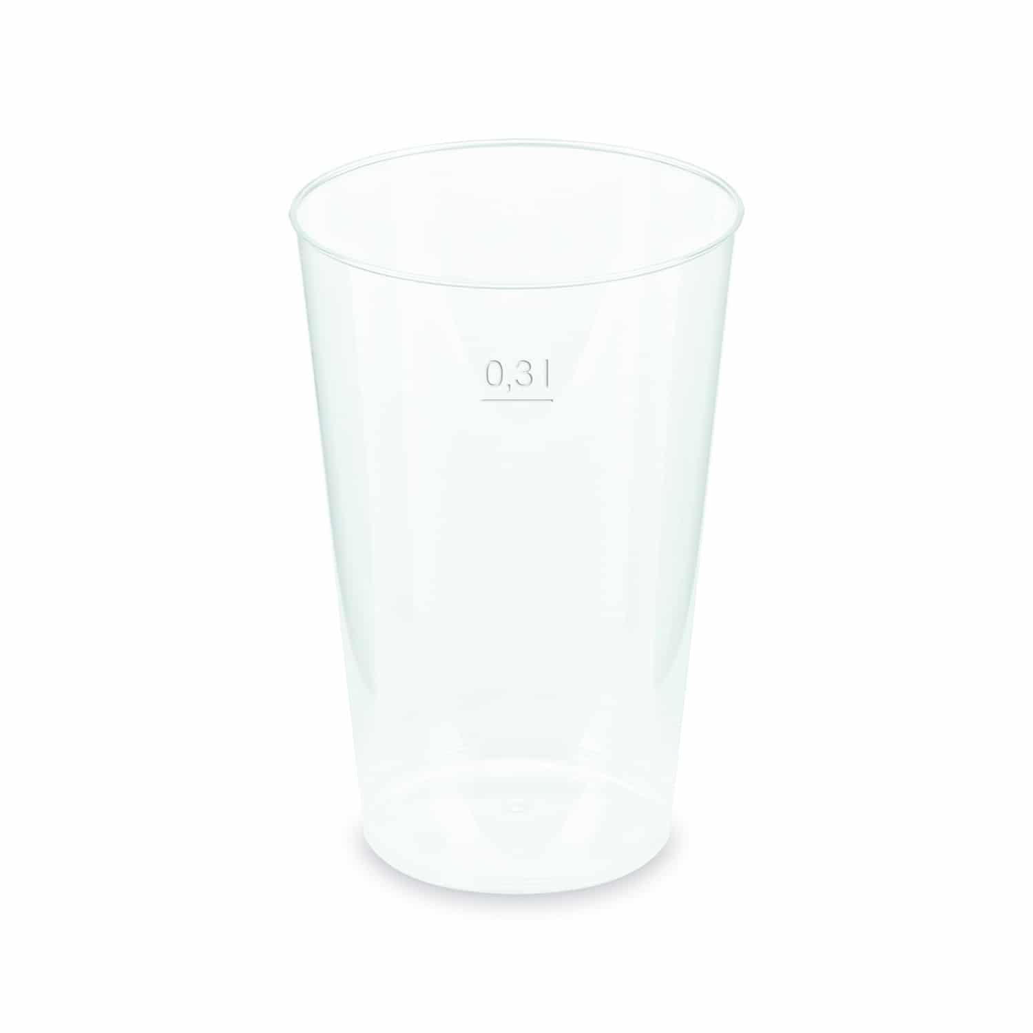 Pfandbecher (PP) extra-stark 80mm 0,3L - 15 Stück