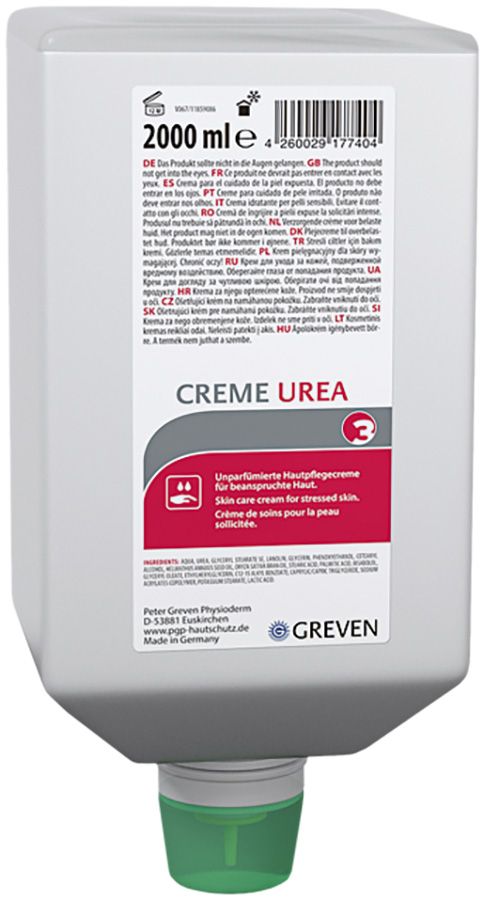 Hautpflegecreme GREVEN UREA, 2000 ml zu Spender VARIOMAT ECO