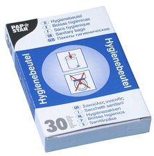 PAPSTAR PE-Hygienebeutel, unbedruckt, weiß