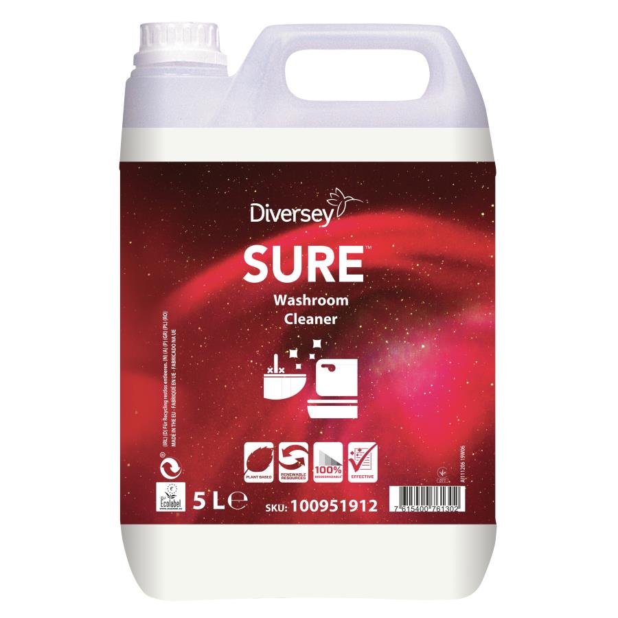 SURE Washroom Cleaner Öko Sanitärreiniger 2 x 5 Liter