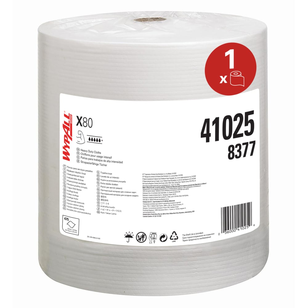 Wischtücher 8377 Kimberly-Clark Wypall - X80
