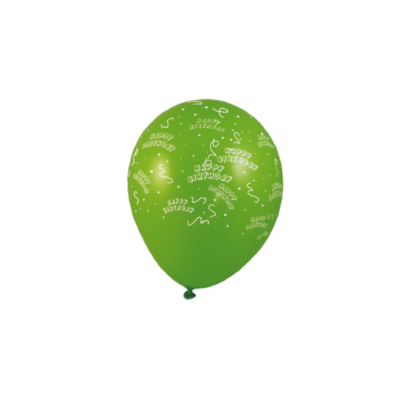 Luftballon -HAPPY BIRTHDAY- bunt gemischt 30cm L - 5 Stück