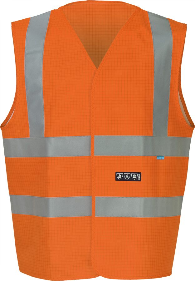 Warnweste SIOEN HELLISAN, leuchtorange