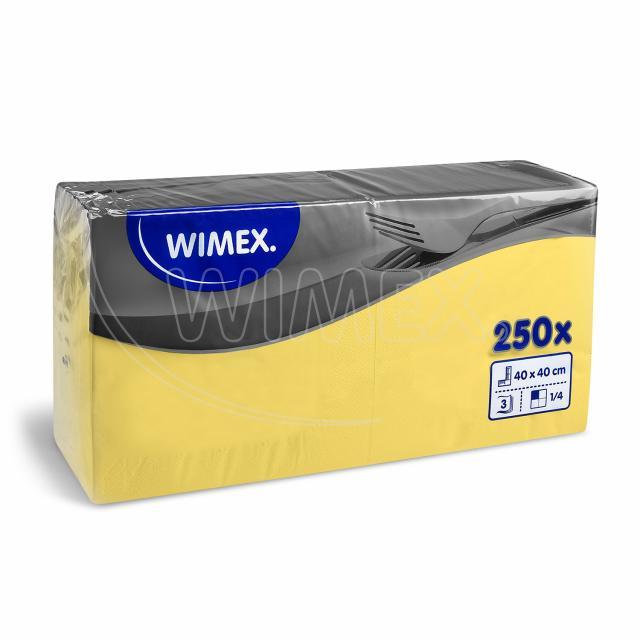 Serviette PAP FSC Mix 40 x 40 cm gelb, 3-lagig, Packung mit 250 Stück