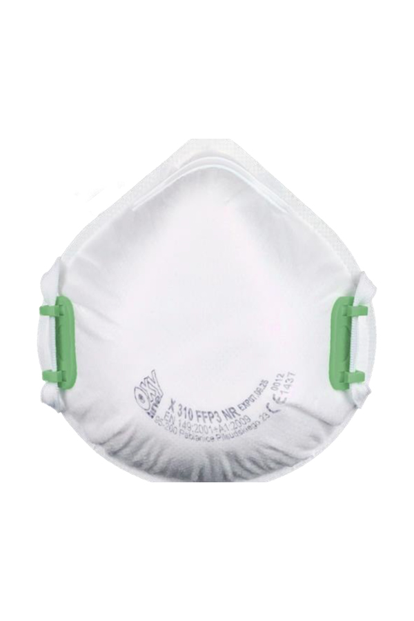 10x Oxyline Atemschutzmaske FFP3  X310 FFP3 NR ohne Ausatemventil - 1 Pack