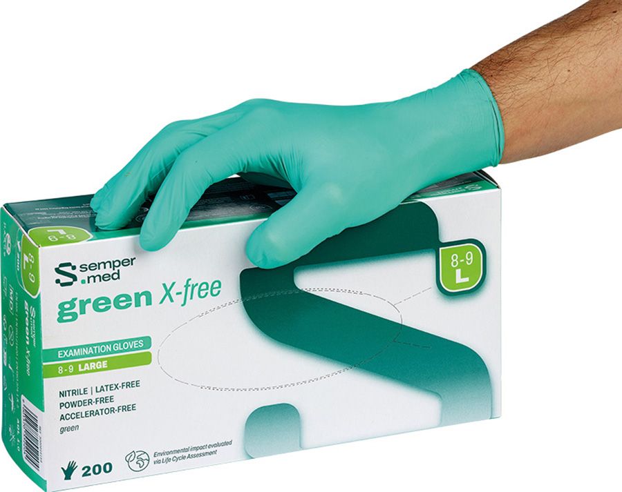 Einweghandschuhe SEMPERMED GREEN X-FREE