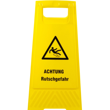 Warntafel Rutschgefahr gelb ca. 65 x 32 cm