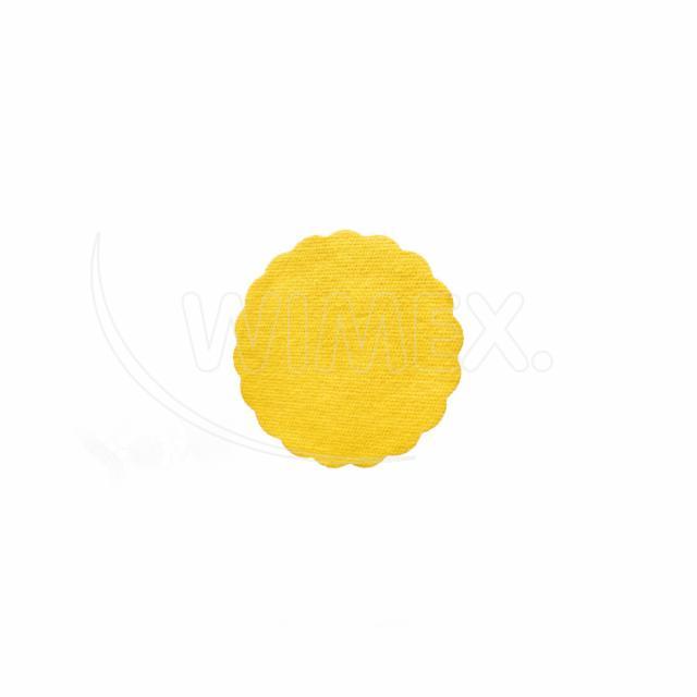 Untersetzer (PAP-Airlaid) PREMIUM gelb 9cm - 40 Stück