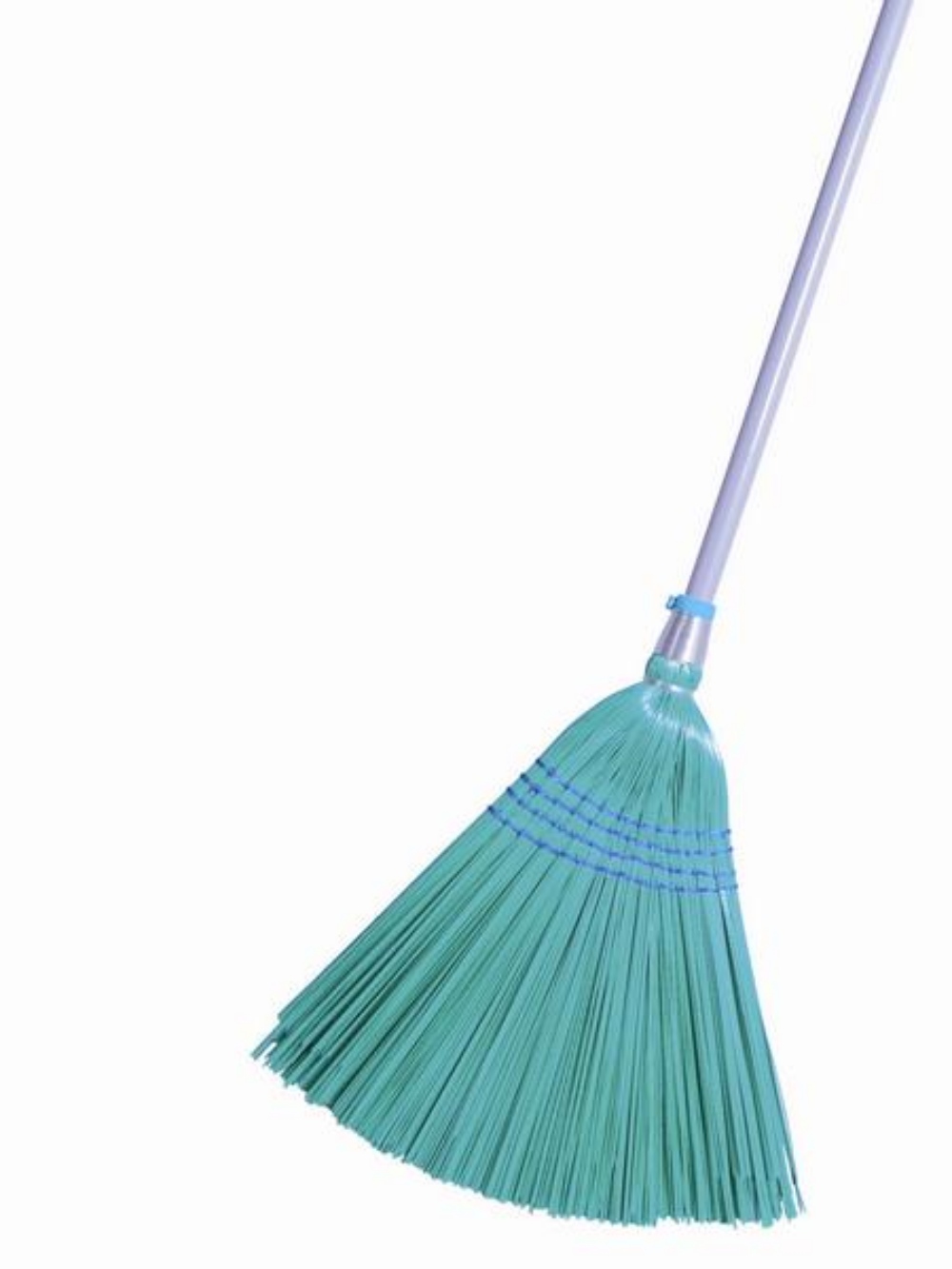 Reisbesen Kunststoff Classic mit extra robusten Borsten, Metallstiel, 38 cm Wischbreite