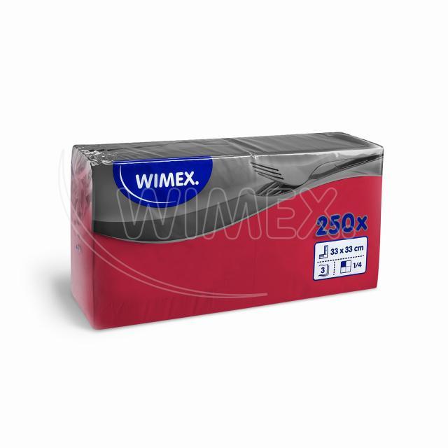 Serviette (PAP FSC Mix) 3-lagig rot 33 x 33 cm - 250 Stück