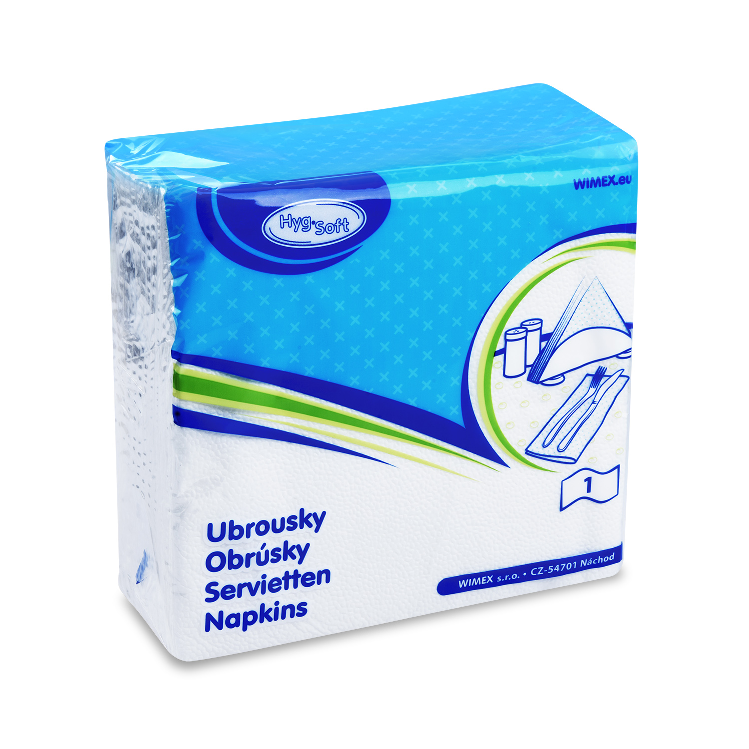 Serviette 1-lagig weiß 33 x 33 cm - 70 Stück