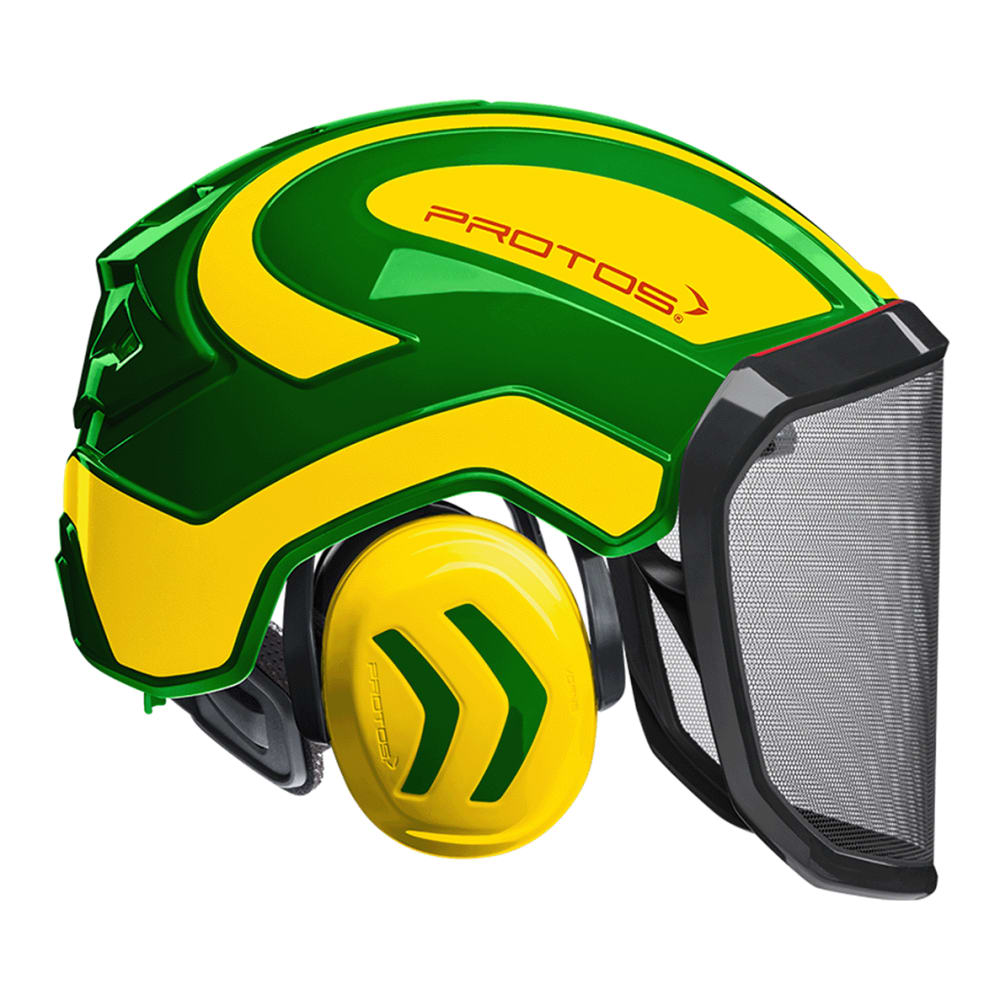 Schutzhelm Intergral PROTOS grün-neongelb