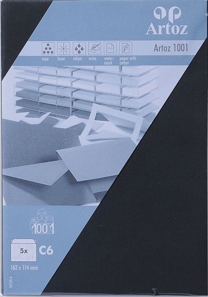 Couverts 1001 C6 100g, schwarz 5 Stück ARTOZ 107324182