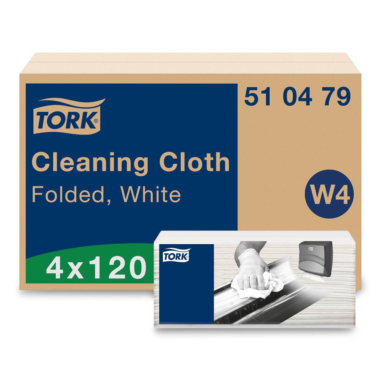 TORK-510479 Reinigungstücher - W4 - 480 Tücher weiss