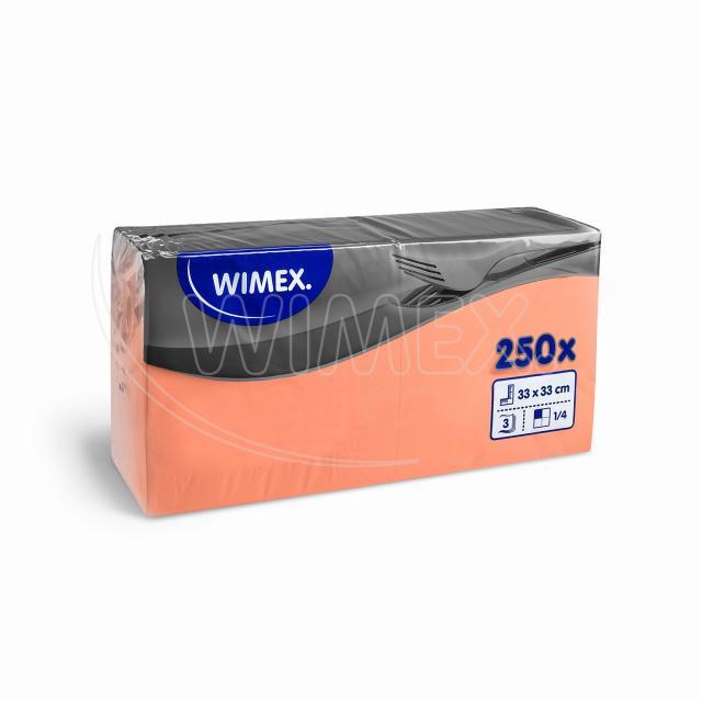 Serviette PAP FSC Mix 33 x 33 cm apricot 3-lagig, Packung mit 250 Stück