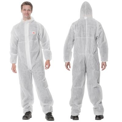 3M ® 4500 Einweg-Schutzanzug mit Kapuze CE Kat I weiss - 1 Stück einzeln verpackt
