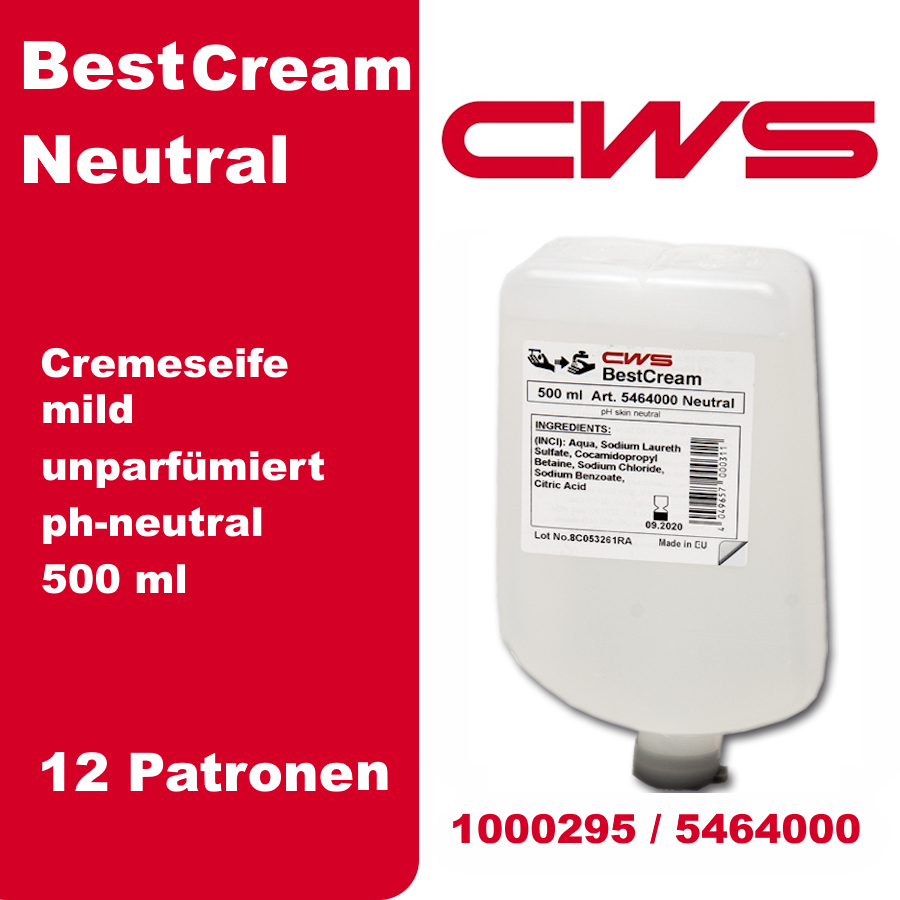 CWS Seifencreme Best Cream Neutral farblos - 5464000