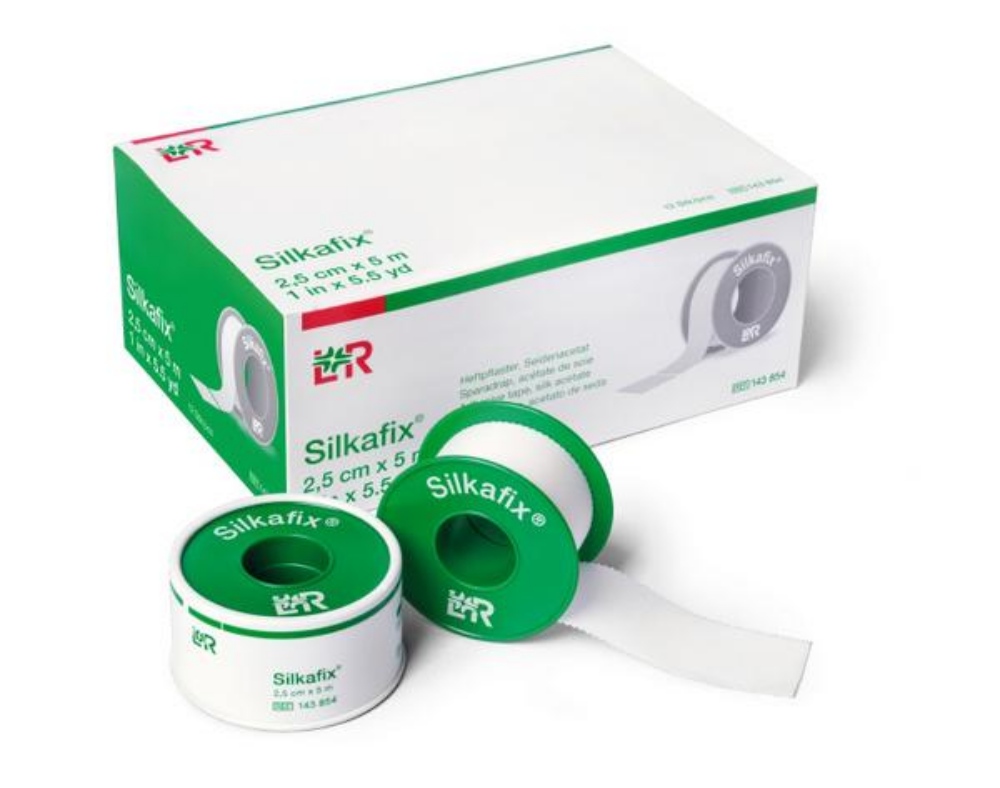 Silkafix Heftpflaster, 2,5cmx5m 12 Stück