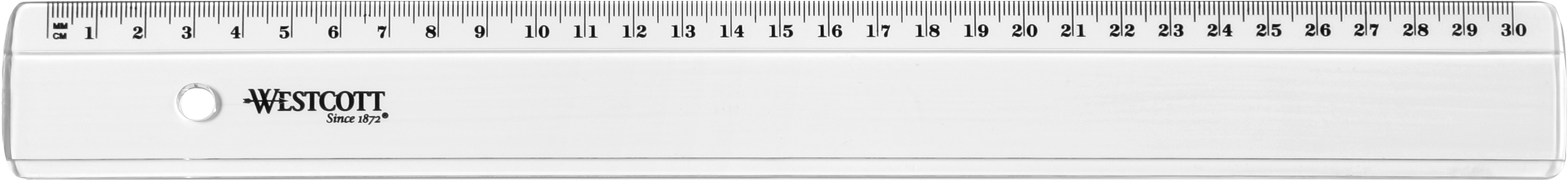 Kunststofflineal 30cm BP WESTCOTT E10152