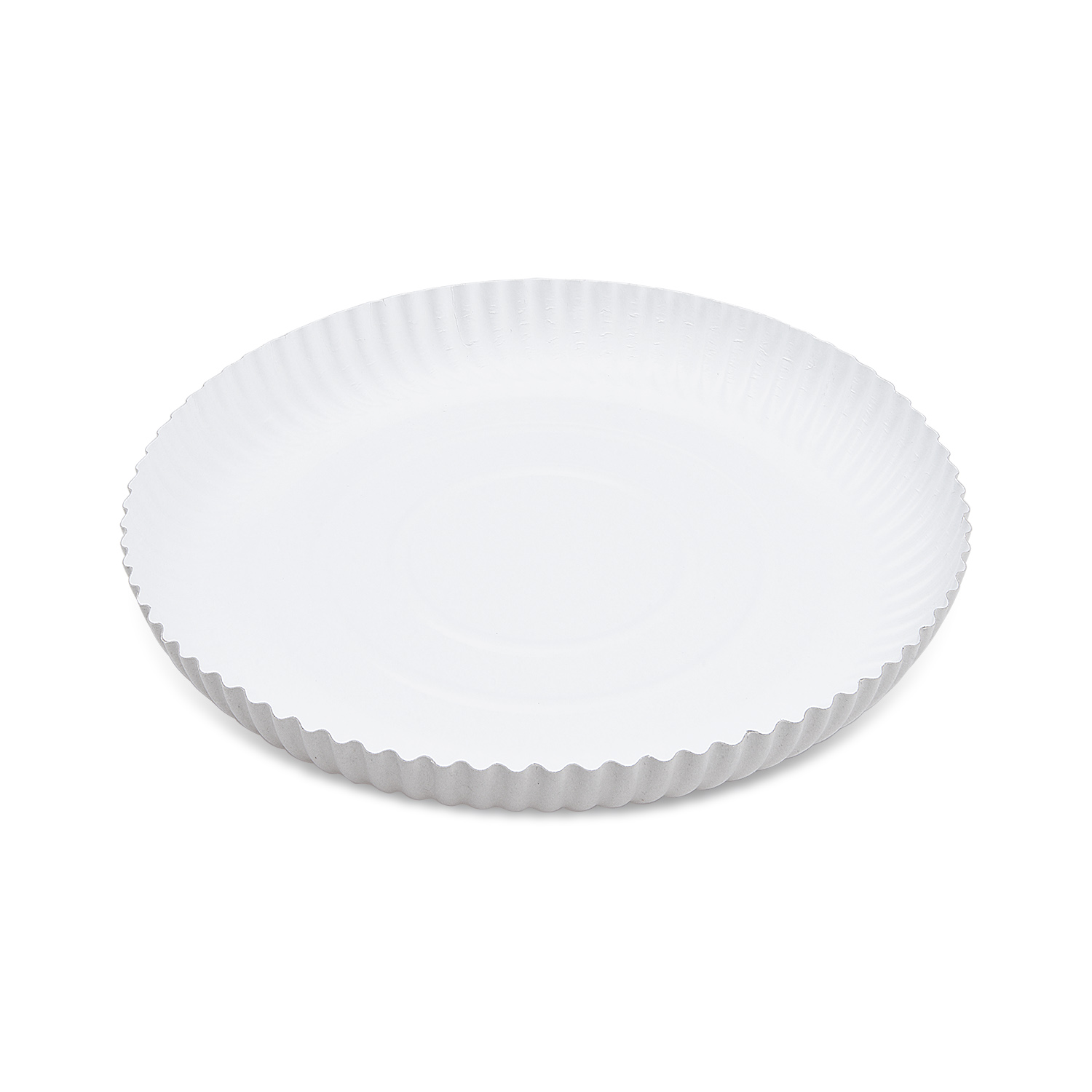 Pappteller tief weiß 26cm RECY - 50 Stück