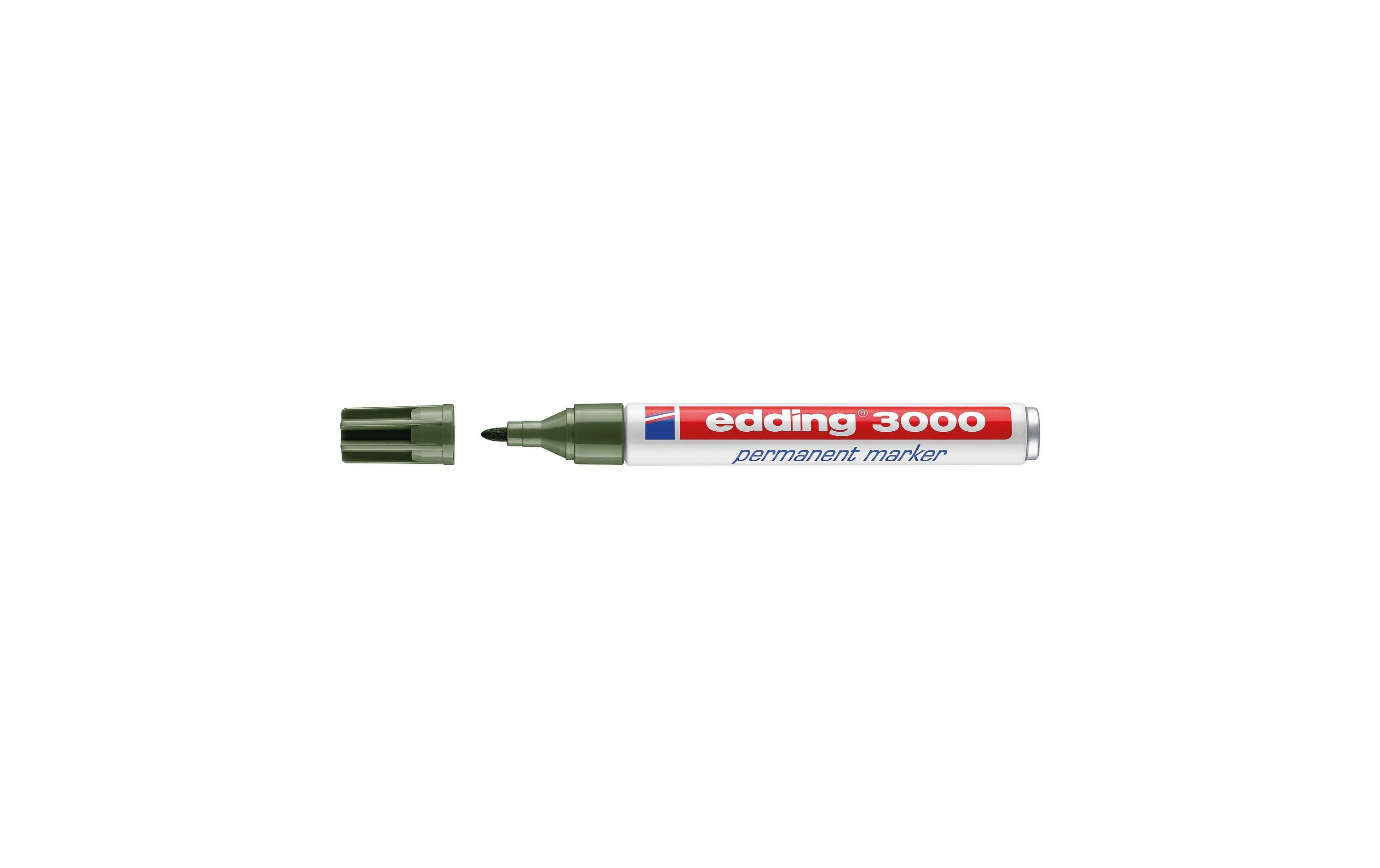 Permanent Marker 3000 1,5-3mm olivgrün EDDING 3000-15