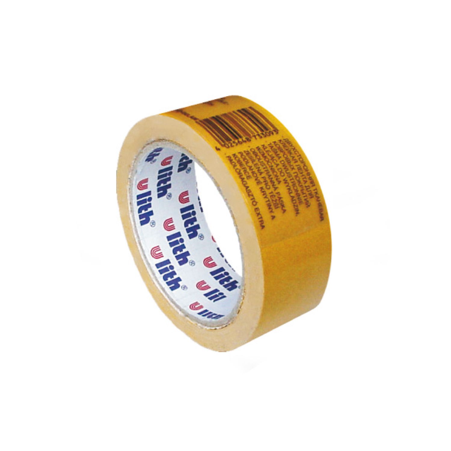 Beidseitiges Klebeband PP/Hot-Melt 38 mm x 10 m gelb, Packung mit 1 Rolle