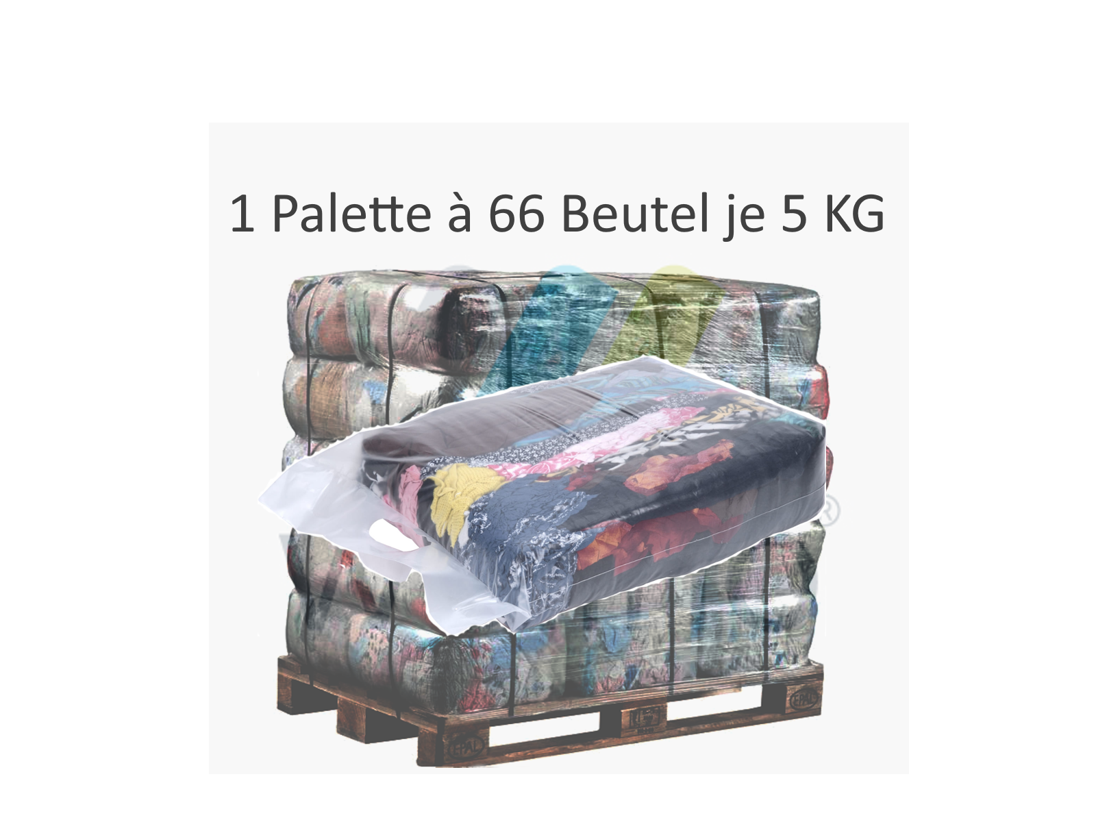 Palette Putzlappen Standard - 66 x 5 KG