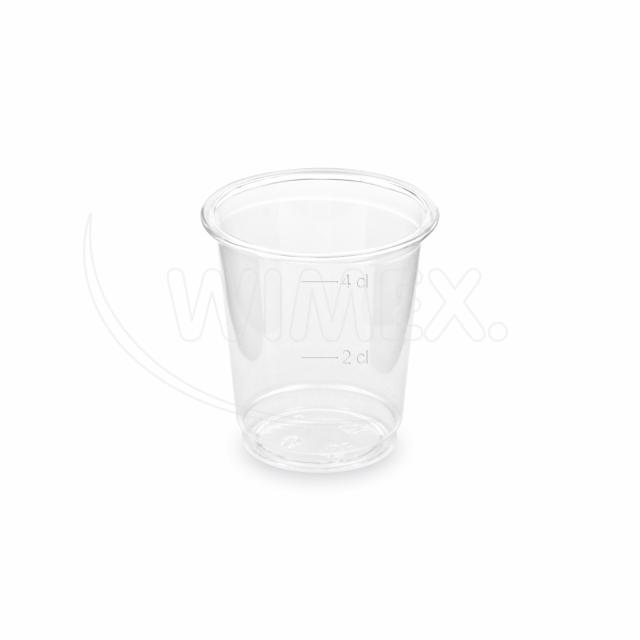 Becher (PET) glasklar 48mm 2cl,4cl - 40 Stück