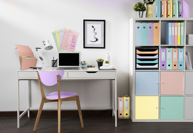 Ringbuch Aquarel 4 cm zitrusgelb 2 Ringe/A4 EXACOMPTA 54569E