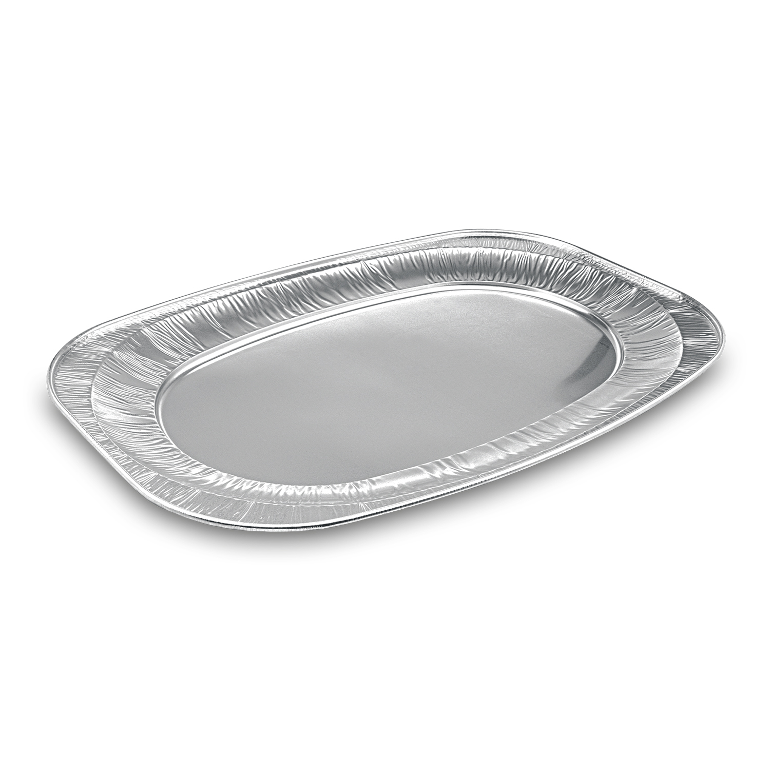 Catering-Platte ALU oval 55 x 36 cm für Buffet und Catering, Packung mit 5 Stück