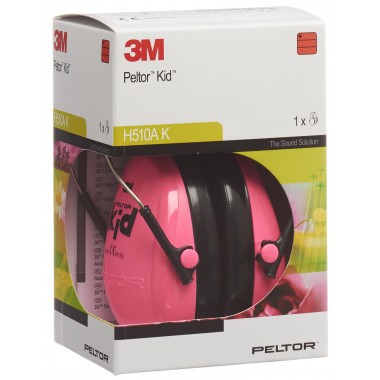 3M Kinder Kapselgehörschutz Peltor KID mit Kopfbügel, SNR 27 dB -1 Stück in Pink