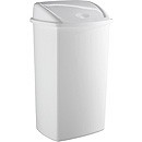 AlpineX® Schwingdeckeleimer Abfallbehälter weiß 15 L