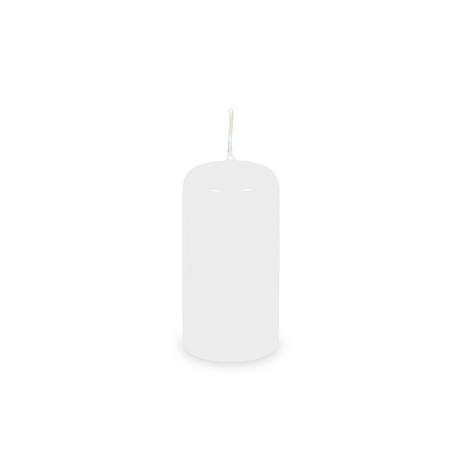 Stumpenkerze weiß 40 x 80 mm - 4 Stück