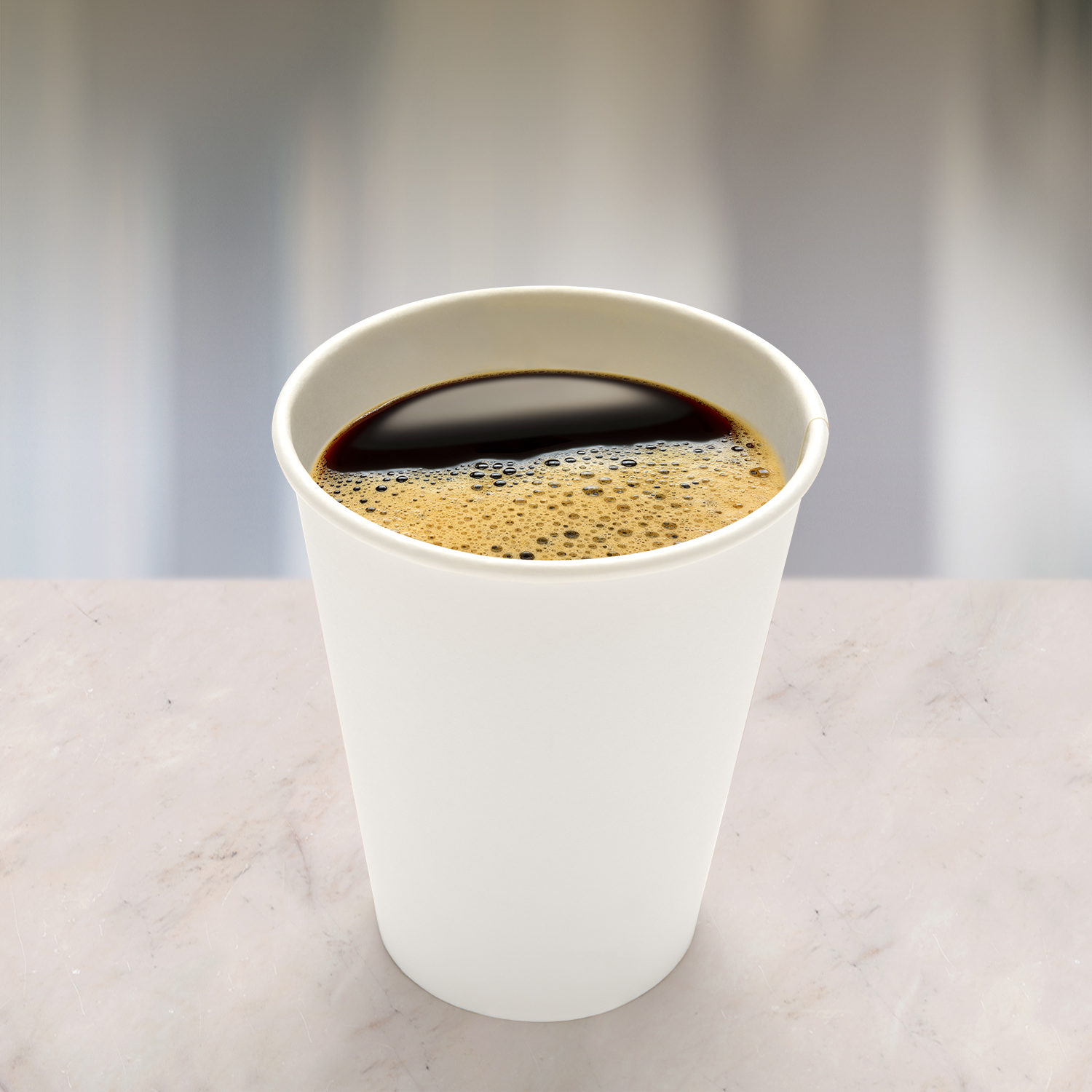 Pappbecher weiß 80mm 280ml M: 0,2L,8oz - 10 Stück